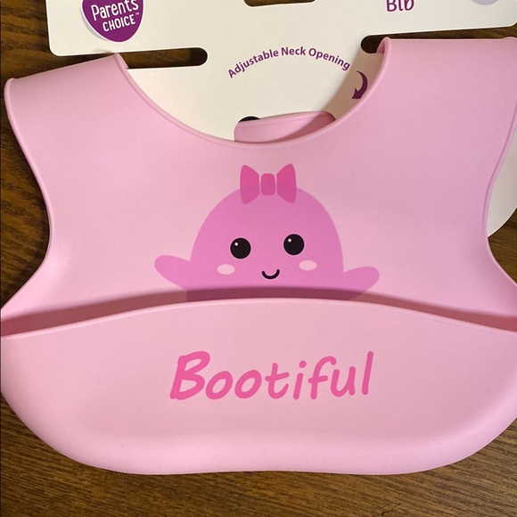 Pink Bootiful Bib - Picture 1 of 4